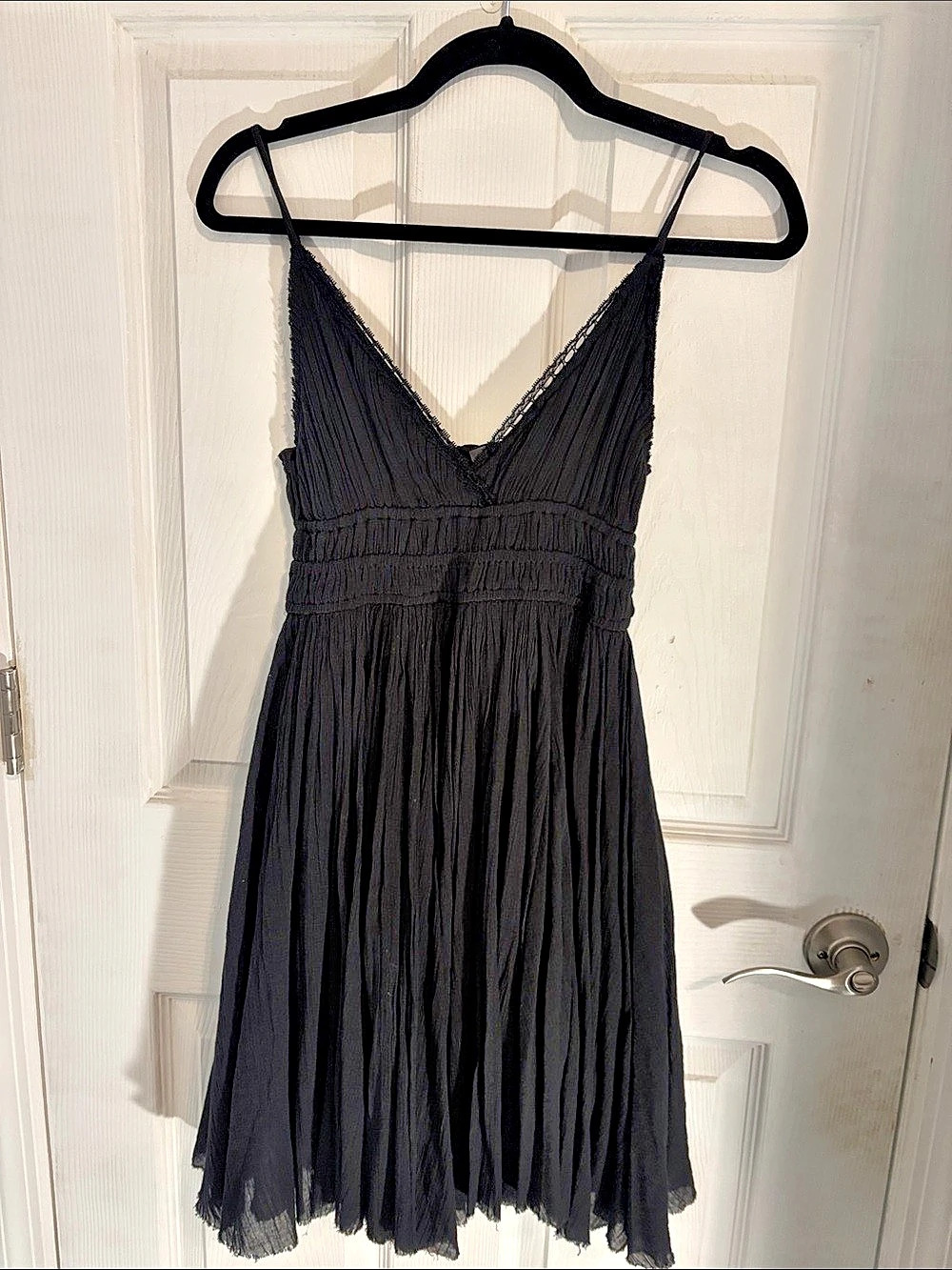 Free People FP One Adella Slip Black Mini Dress